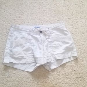 Old Navy Linen Off White Shorts Size 2
